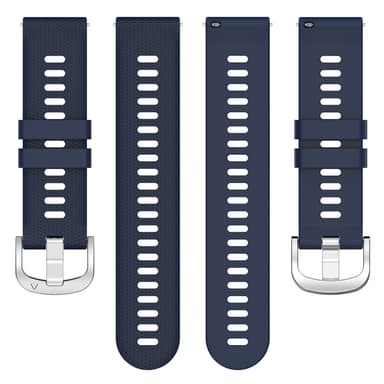 20 mm universal klokkerem i kryssmønster for Samsung, Garmin, Huawei Mørke blå