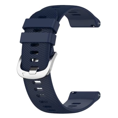 20 mm universal klokkerem i kryssmønster for Samsung, Garmin, Huawei Mørke blå