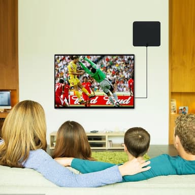 Innendørs antenne for full HDTV mottak 25 dB - svart