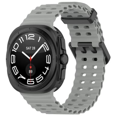Silikonklokkerem for Samsung Watch Ultra 47mm Grå