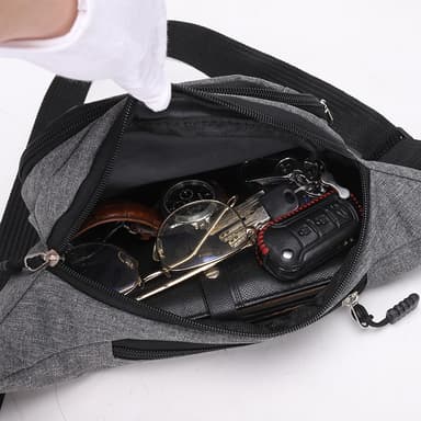 Midjeveske crossbody-veske Grå