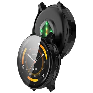 Klokkehus med skjermbeskytter Sort  Garmin Venu 3