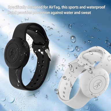 Airtag armbånd / Holder for Airtag Sort