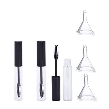 Mascara Tube med 3 transparente trakter 10 ml, 3 stk