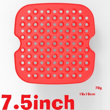 Air Fryer matte i silikon Rød 19 cm