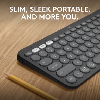 Logitech Pebble Keys 2 K380s trådløst tastatur (Grafitt)