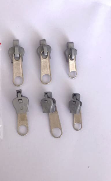 Fix A Zipper (6-pack) - Universal glidelåsreparasjonssett Sølv