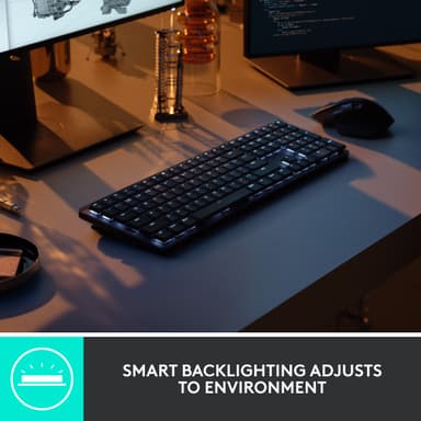 Logitech MX Mechanical trådløst tastatur (grafitt)