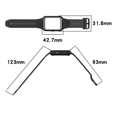 Klokkereim for Huawei 7/8/9 Sort