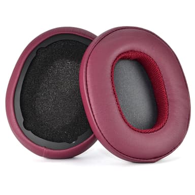 Erstatningsøreputer for Skullcandy Crusher Wireless/Crusher ANC/Hesh3, 2-pakning Mørkerød