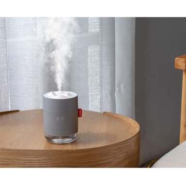 500ml luftfukter med stille drift, automatisk avstenging Grå