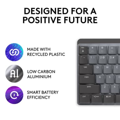 Logitech MX Mechanical trådløst tastatur (grafitt)