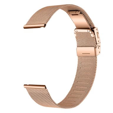 Klokkerem i rustfritt stål til Garmin Venu 3S / Forerunner 265s, 18 mm bredde Rose gull