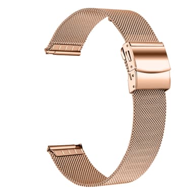 Klokkerem i rustfritt stål til Garmin Venu 3S / Forerunner 265s, 18 mm bredde Rose gull