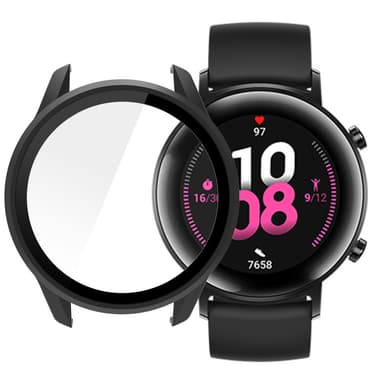 Veske med skjermbeskytter til Huawei Watch GT2 42 mm Sort