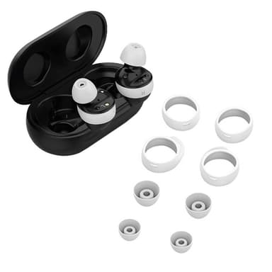 4 par ørepropper i silikon til Samsung Galaxy Buds SM-R170 Hvit