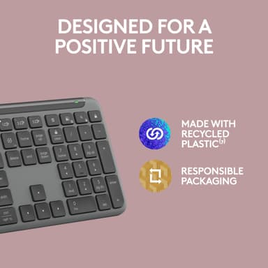Logitech K950 Slim tastatur (grafitt)