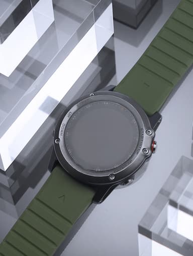 Magnetisk klokkerem i silikon for Garmin 22 mm gress farge