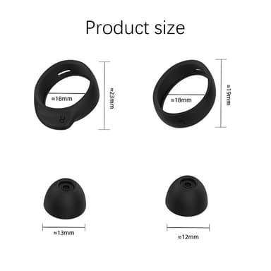 4 par ørepropper i silikon til Samsung Galaxy Buds SM-R170 Hvit
