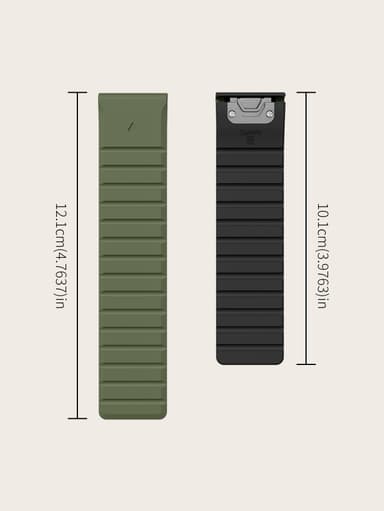 Magnetisk klokkerem i silikon for Garmin 22 mm gress farge