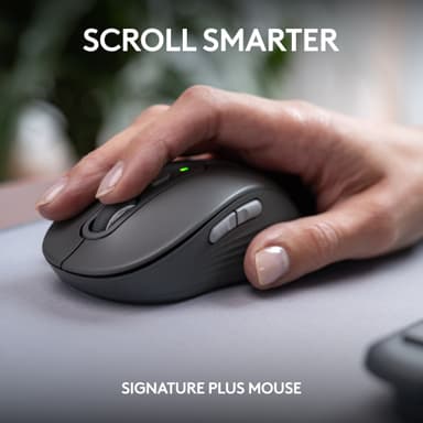 Logitech MK950 Slim Combo tastatur og mus (grafitt)