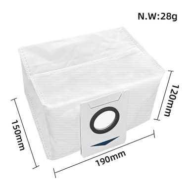 Støvposer for Ecovacs X1/X1S Pro/T10/T10S Pro/T20 Pro/T20 Max, 6-pack