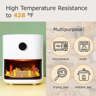 Air Fryer engangspapir 50-pakning Natur 20 cm