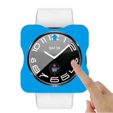 Skjermbeskytter i herdet glass for Samsung Galaxy Watch (2-pakning) Samsung Galaxy Watch 7 40mm