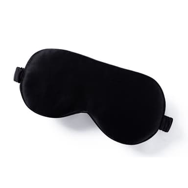 Sovemaske i Mulberry silke 2-pakning Sort