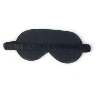 Sovemaske i Mulberry silke 2-pakning Sort