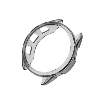 TPU-klokkebeskyttelsesveske for Garmin Forerunner 165 Gjennomsiktig+svart