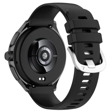 Silikonarmbånd for Xiaomi Watch 2 Pro/S3 og Honor Watch 4 Pro Sort