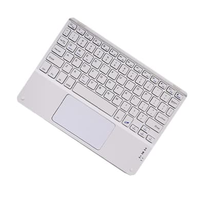 Trådløst tastatur med styreflate for nettbrett Hvit L