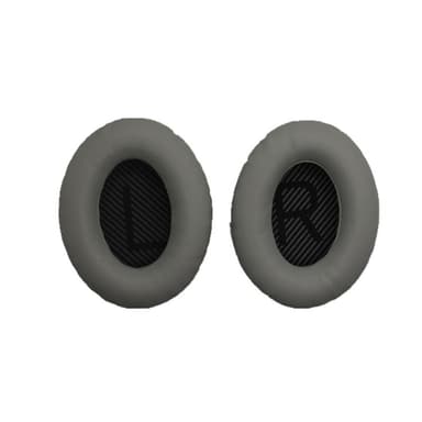 Erstatningsøreputer og hodebånd for Bose QC15 QC25 QC35-hodetelefoner Grå+svart