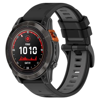 Tofarget klokkerem for Garmin Fenix/Epix Flerfarget 22 mm