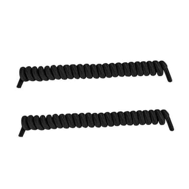 No-tie Elastiske Spring Shoelisser Sort