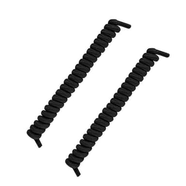 No-tie Elastiske Spring Shoelisser Sort