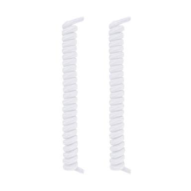 No-tie Elastiske Spring Shoelisser Hvit