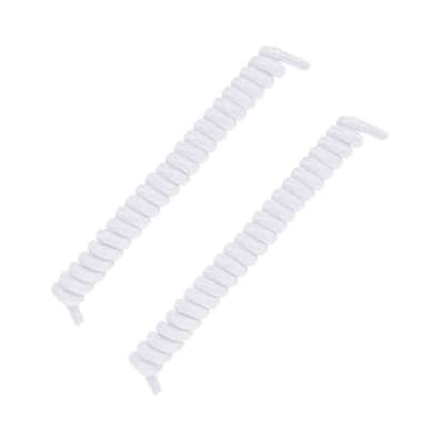 No-tie Elastiske Spring Shoelisser Hvit