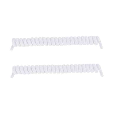 No-tie Elastiske Spring Shoelisser Hvit