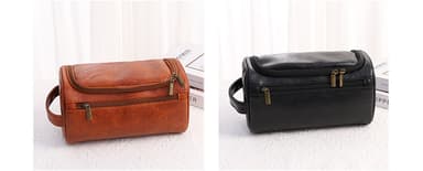 Premium toalettveske for menn Brun