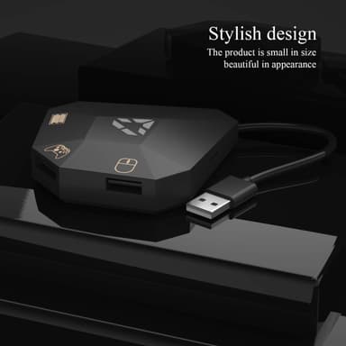 Mus-/tastaturadapter kompatibel med Nintendo Switch, PS4, Xbox One/360, PS3