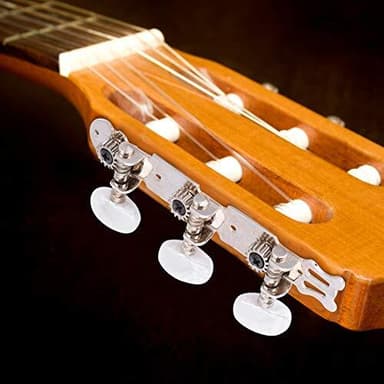 Stemming av tangenter for klassiske gitarstrenger Sølv