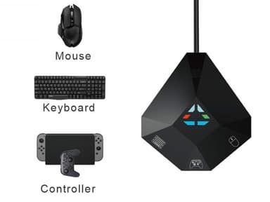 Mus-/tastaturadapter kompatibel med Nintendo Switch, PS4, Xbox One/360, PS3