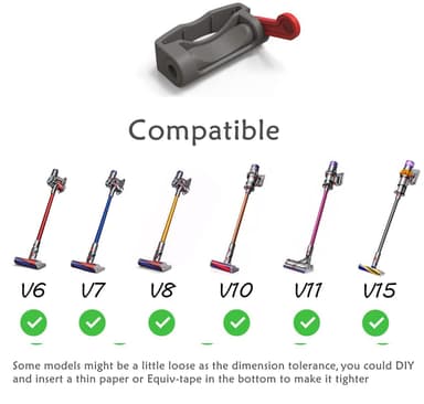Av/på-knapp, kontrollklemme, 2-pakning, kompatibel med Dyson V15/V10/V11