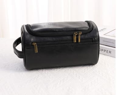 Premium toalettveske for menn Sort