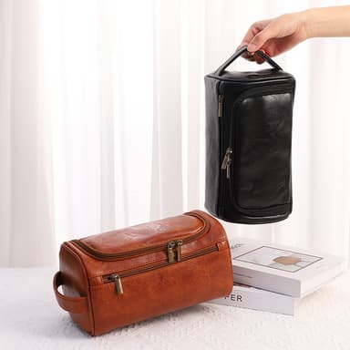 Premium toalettveske for menn Sort
