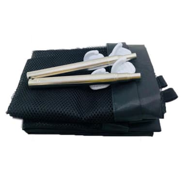 Sikkerhetsgrind for dører og trapper (180 x 74 cm) Nylon