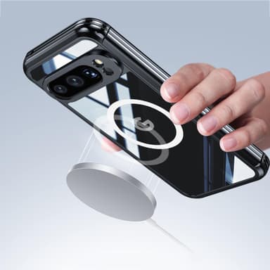 Beskyttelsesveske for Google Pixel 9 Pro XL med 360° magnetisk stativ Sort Google Pixel 9 Pro