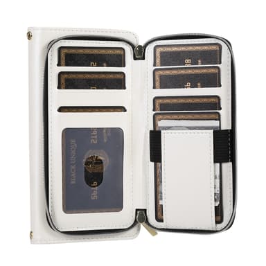 Zipper Flip Phone Case - Lommebokveske med kredittkortspor Samsung Galaxy S21 Ultra